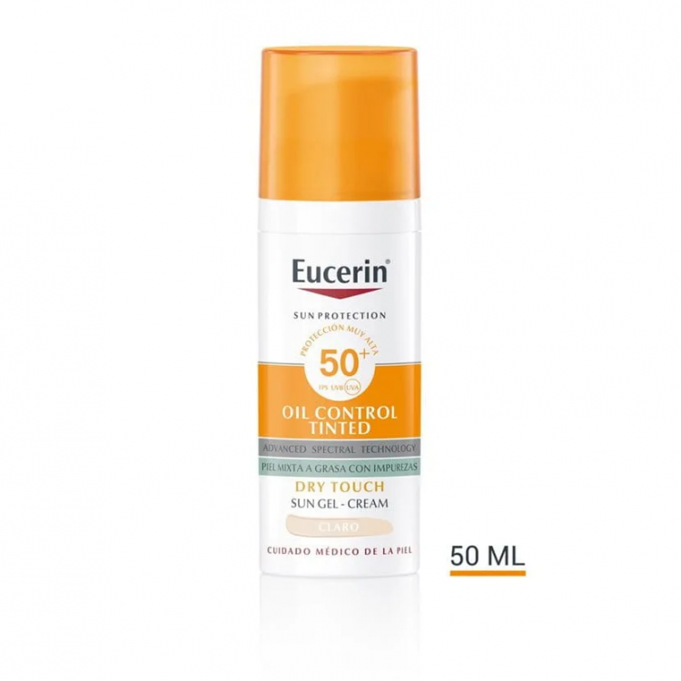 Sun Face Oil Control FPS 50+ con color tono claro